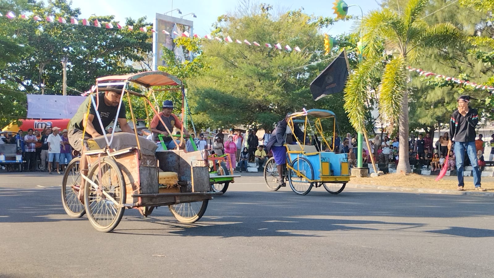 lomba balap becak